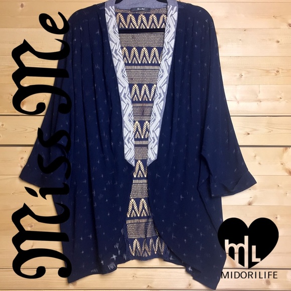 Miss Me Tops - MISS ME Crochet Kimono